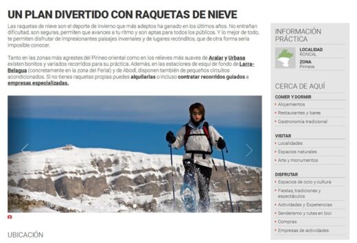 Raquetas de nieve en Abodi