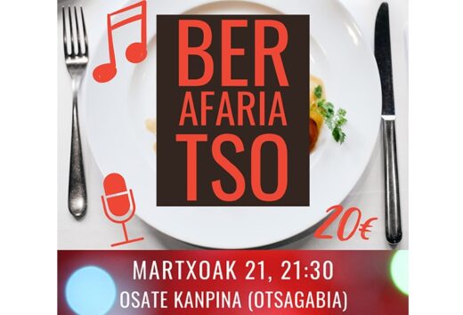 Cena con bertsos el 21 de marzo
